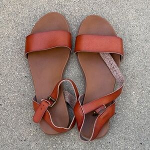 Brown Leather Sandals by Universal Thread